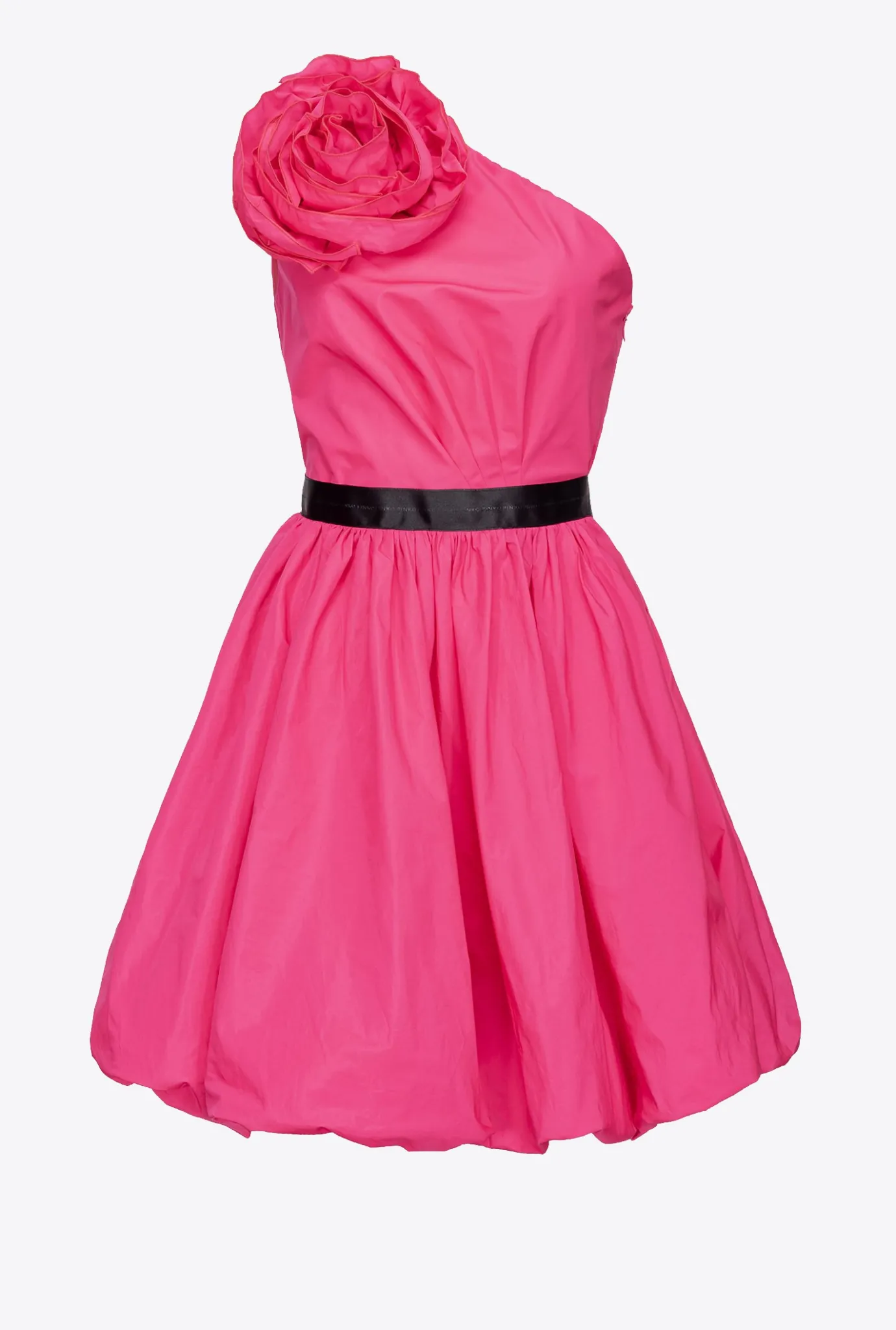 Robes|PINKO Mini-Robe Asymetrique Avec Rose Violet Fuchsia