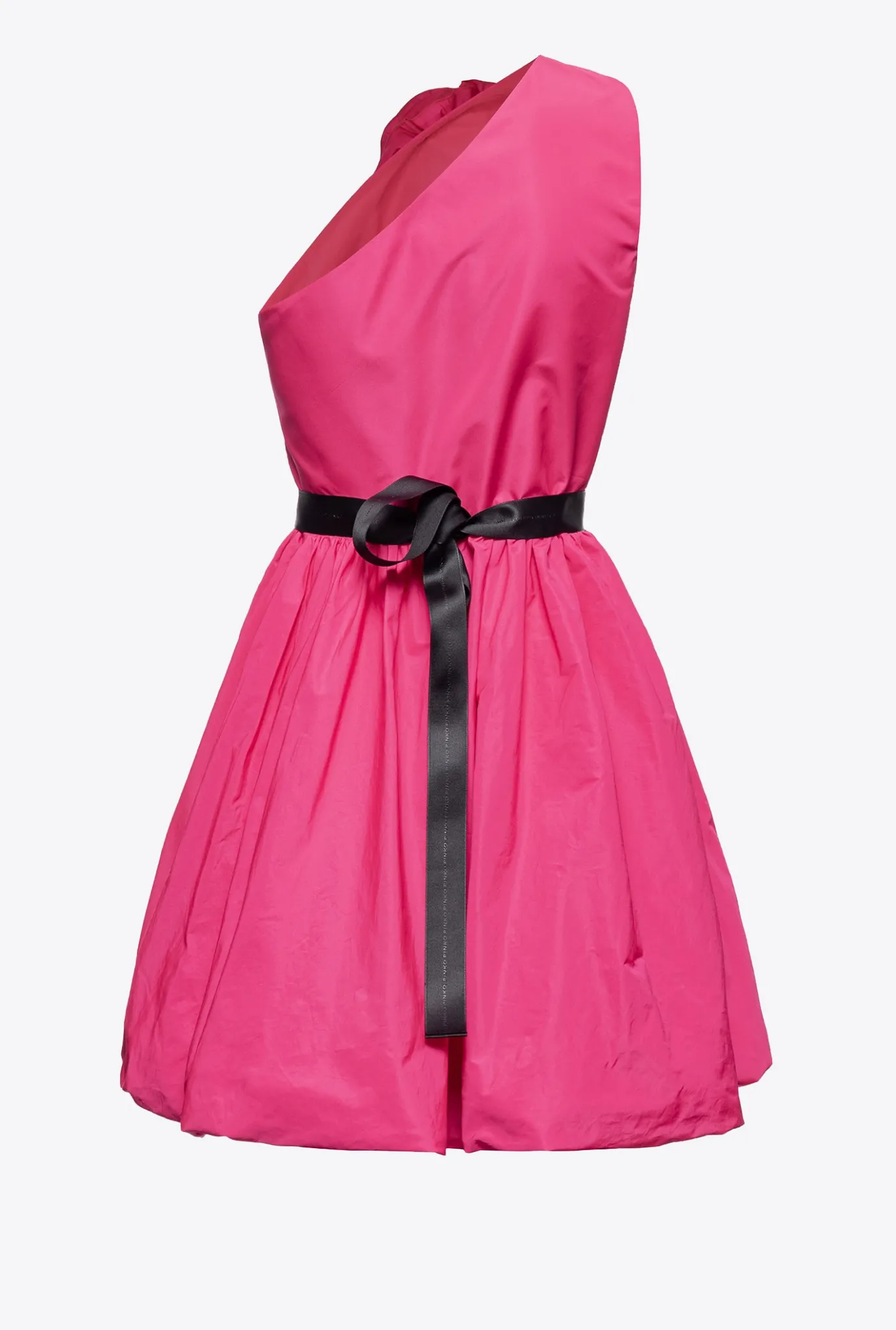 Robes|PINKO Mini-Robe Asymetrique Avec Rose Violet Fuchsia