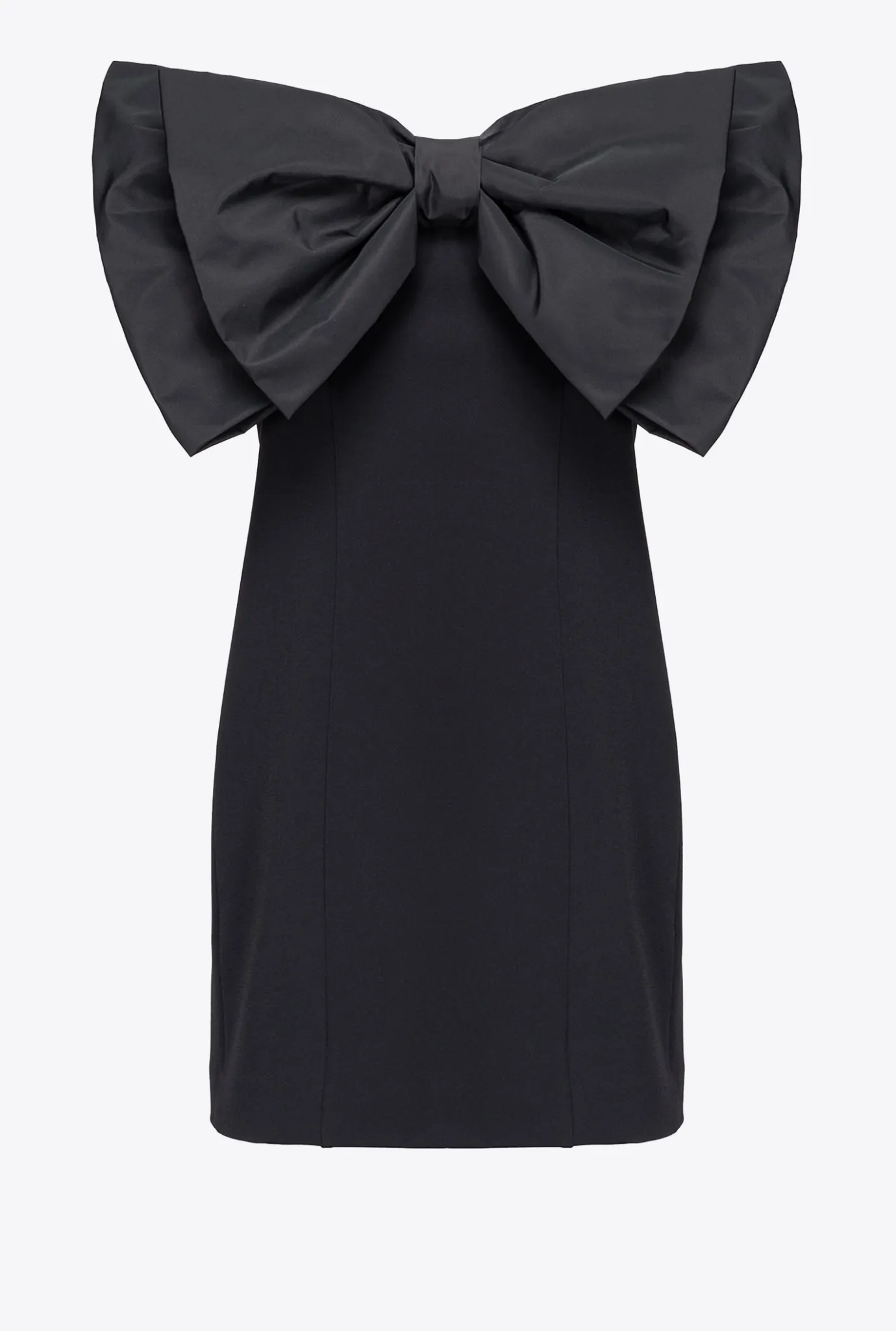 Robes|PINKO Mini-Robe Avec Maxi Noeud Sur Le Devant Noir Limousine
