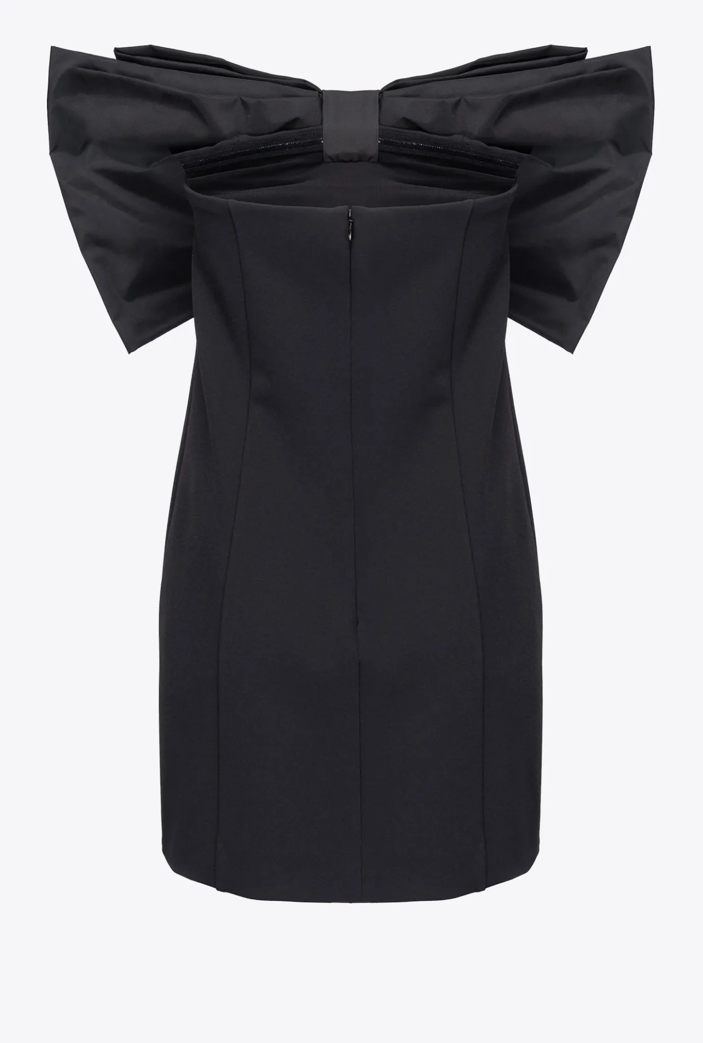 Robes|PINKO Mini-Robe Avec Maxi Noeud Sur Le Devant Noir Limousine