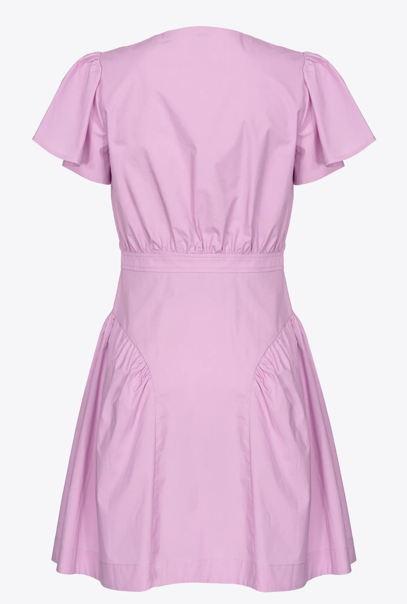 Robes|PINKO Mini-Robe En Popeline Safran Fonce