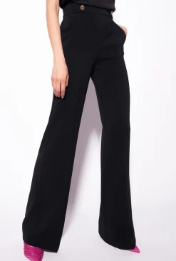 Pantalons|PINKO Pantalon A Boutons Dores Noir Limousine