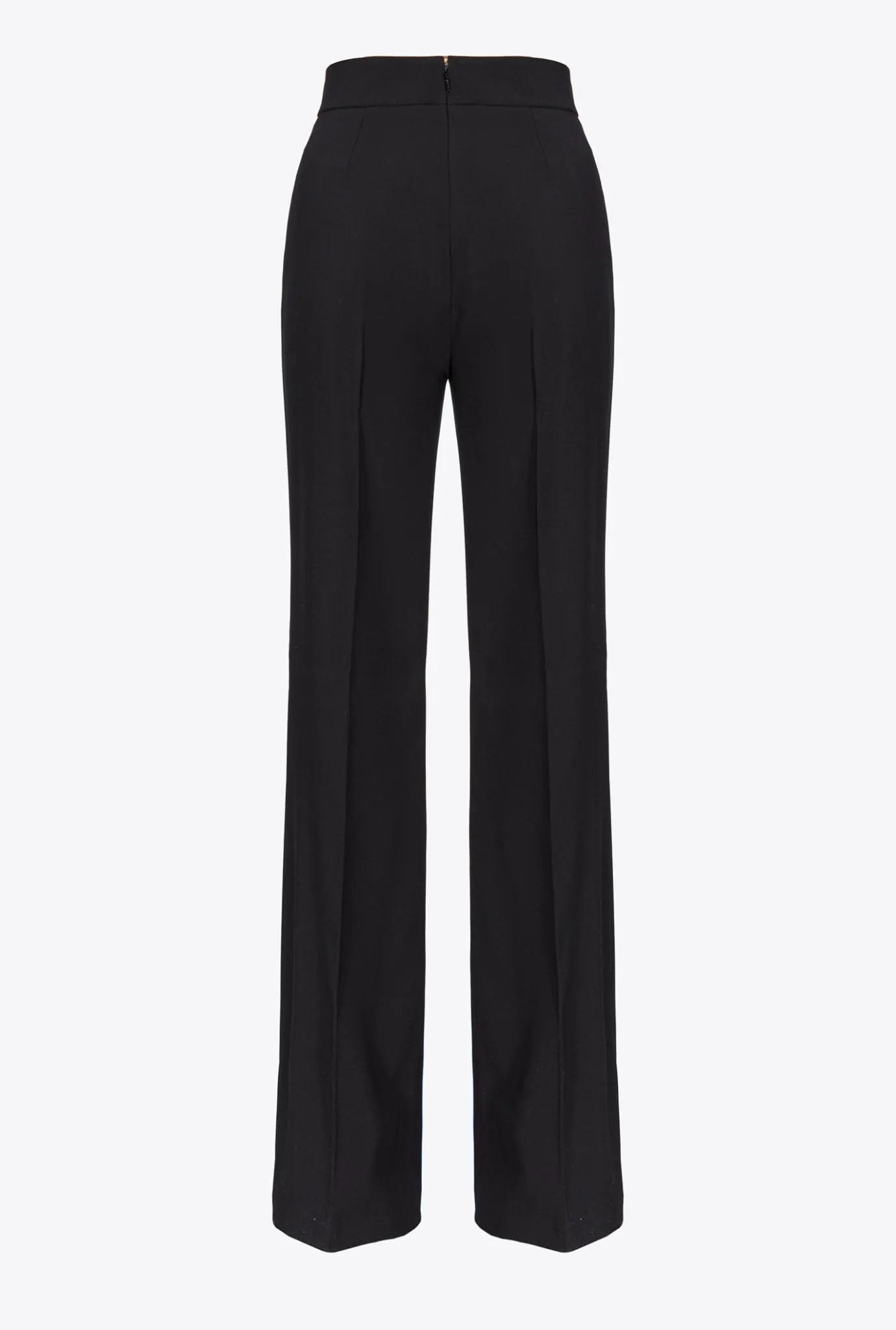 Tailleurs Et Ensembles|PINKO Pantalon A Boutons Dores Noir Limousine