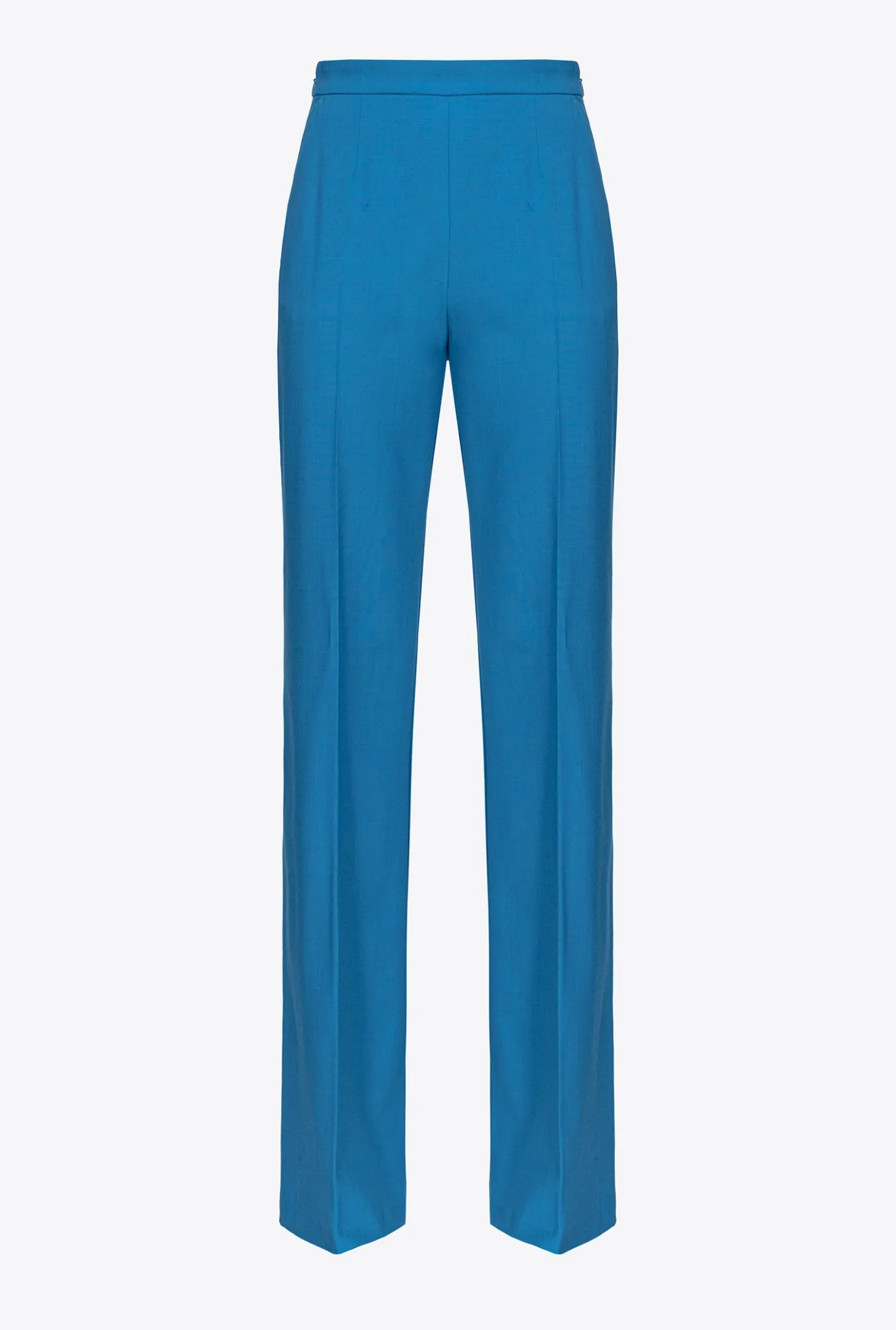 Tailleurs Et Ensembles|PINKO Pantalon Ample En Tissu De Laine Bleu Directoire