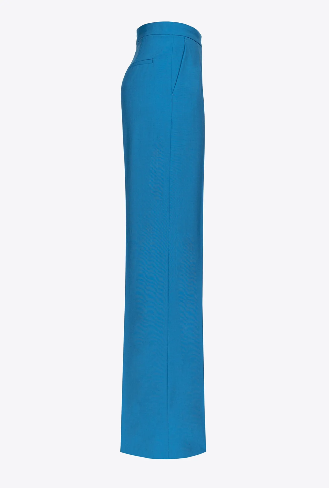 Tailleurs Et Ensembles|PINKO Pantalon Ample En Tissu De Laine Bleu Directoire