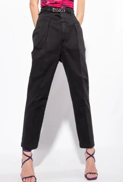 Jeans|PINKO Pantalon Bustier Ceinture Noir Limousine