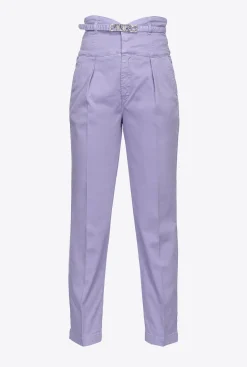 Jeans|PINKO Pantalon Bustier Ceinture Violet