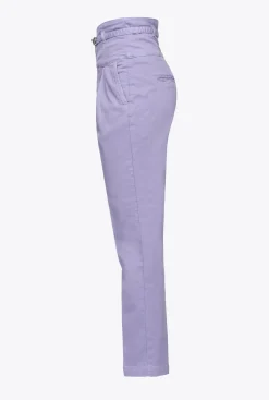 Jeans|PINKO Pantalon Bustier Ceinture Violet