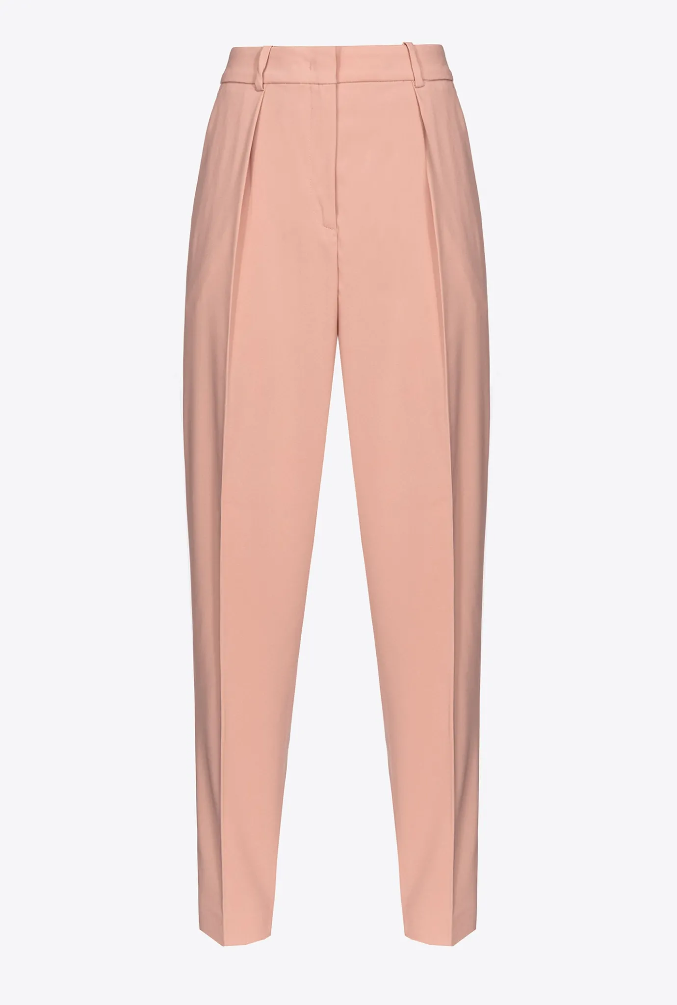 Tailleurs Et Ensembles|PINKO Pantalon Coupe Carotte En Satin Rose - Camee