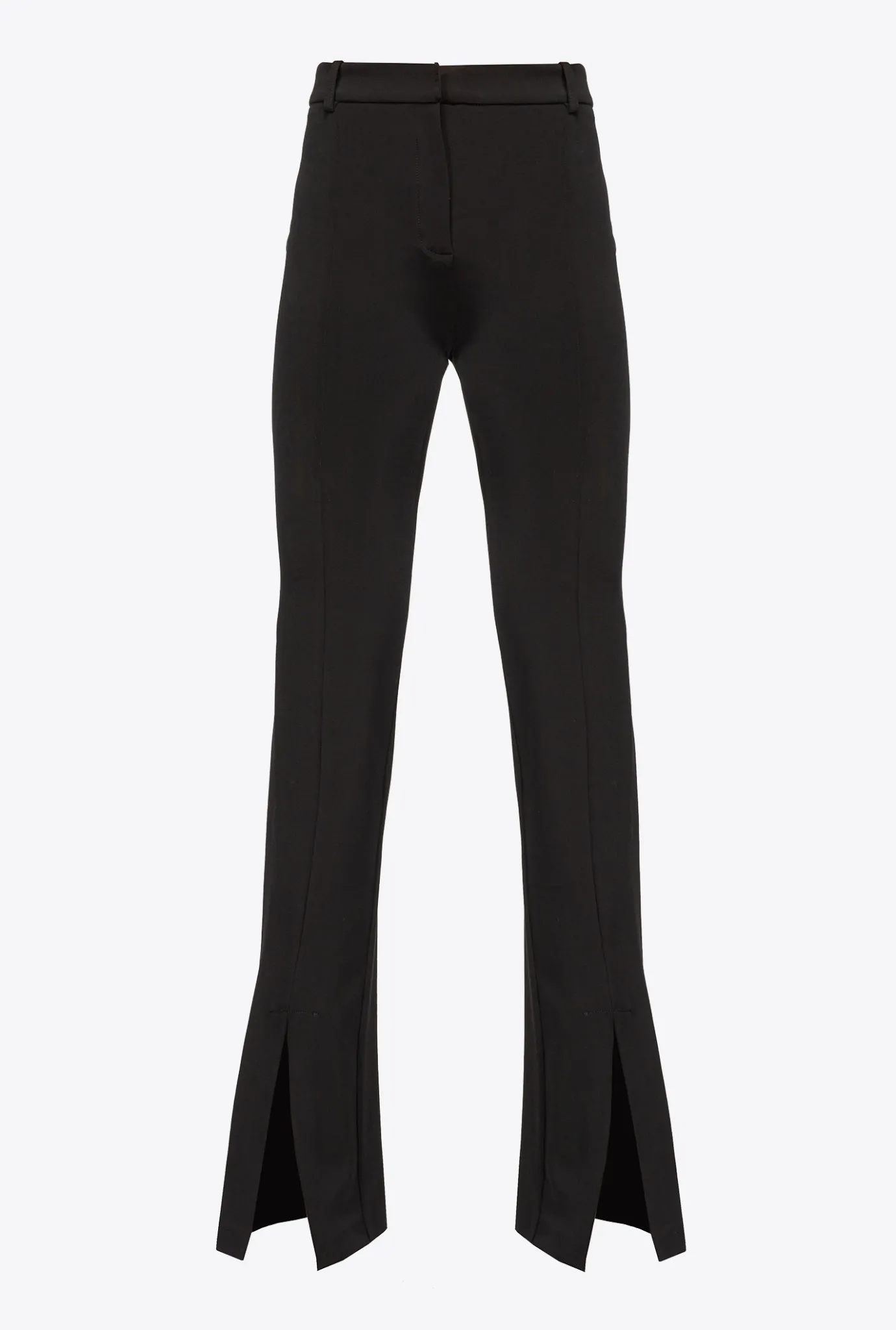 Tailleurs Et Ensembles|PINKO Pantalon Fendu Noir Limousine