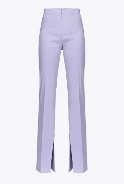 Tailleurs Et Ensembles|PINKO Pantalon Fendu En Bas Orchidee Claire