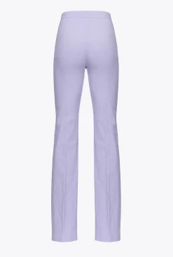 Tailleurs Et Ensembles|PINKO Pantalon Fendu En Bas Orchidee Claire