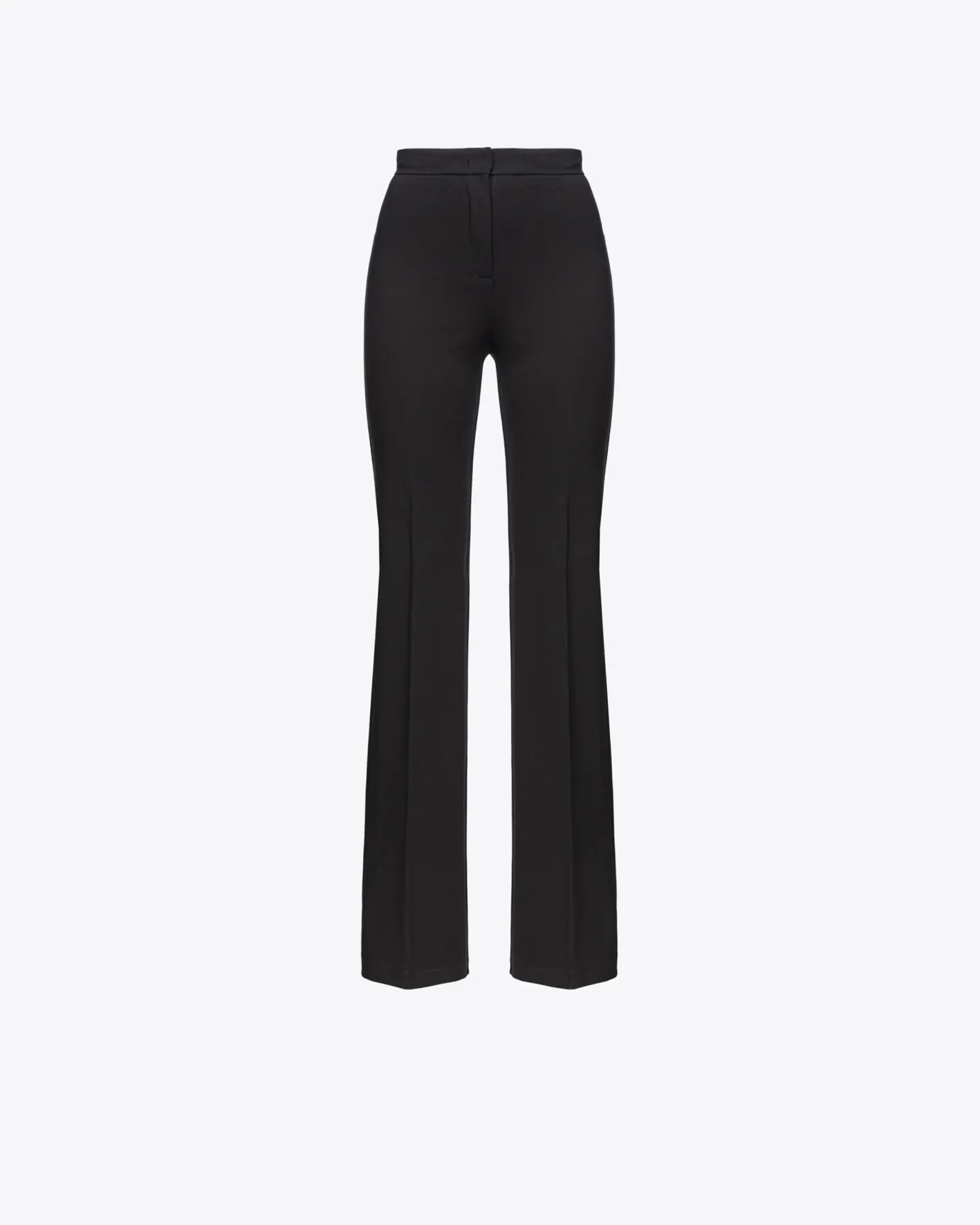 Pantalons|PINKO Pantalon Flare En Tissu Technique Stretch Noir Limousine