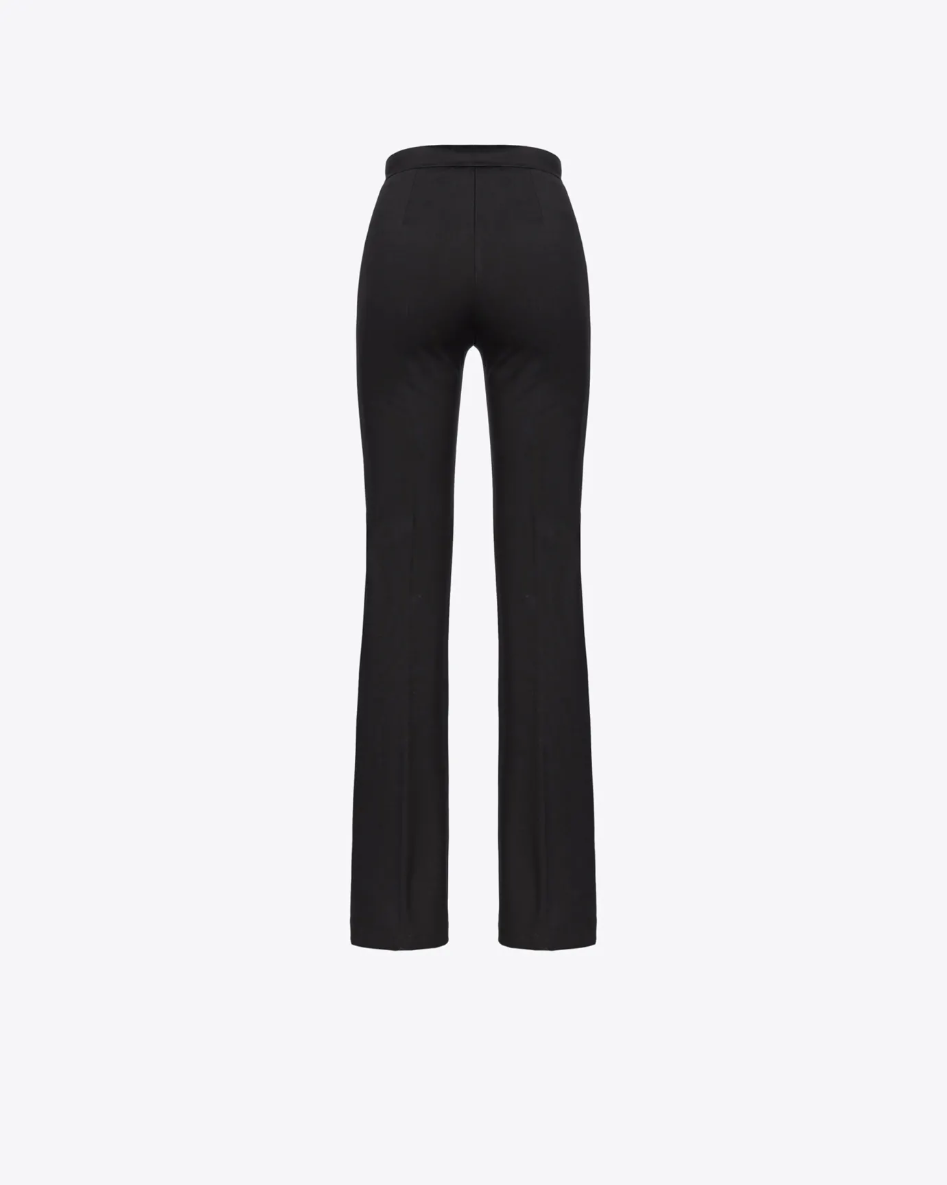 Pantalons|PINKO Pantalon Flare En Tissu Technique Stretch Noir Limousine