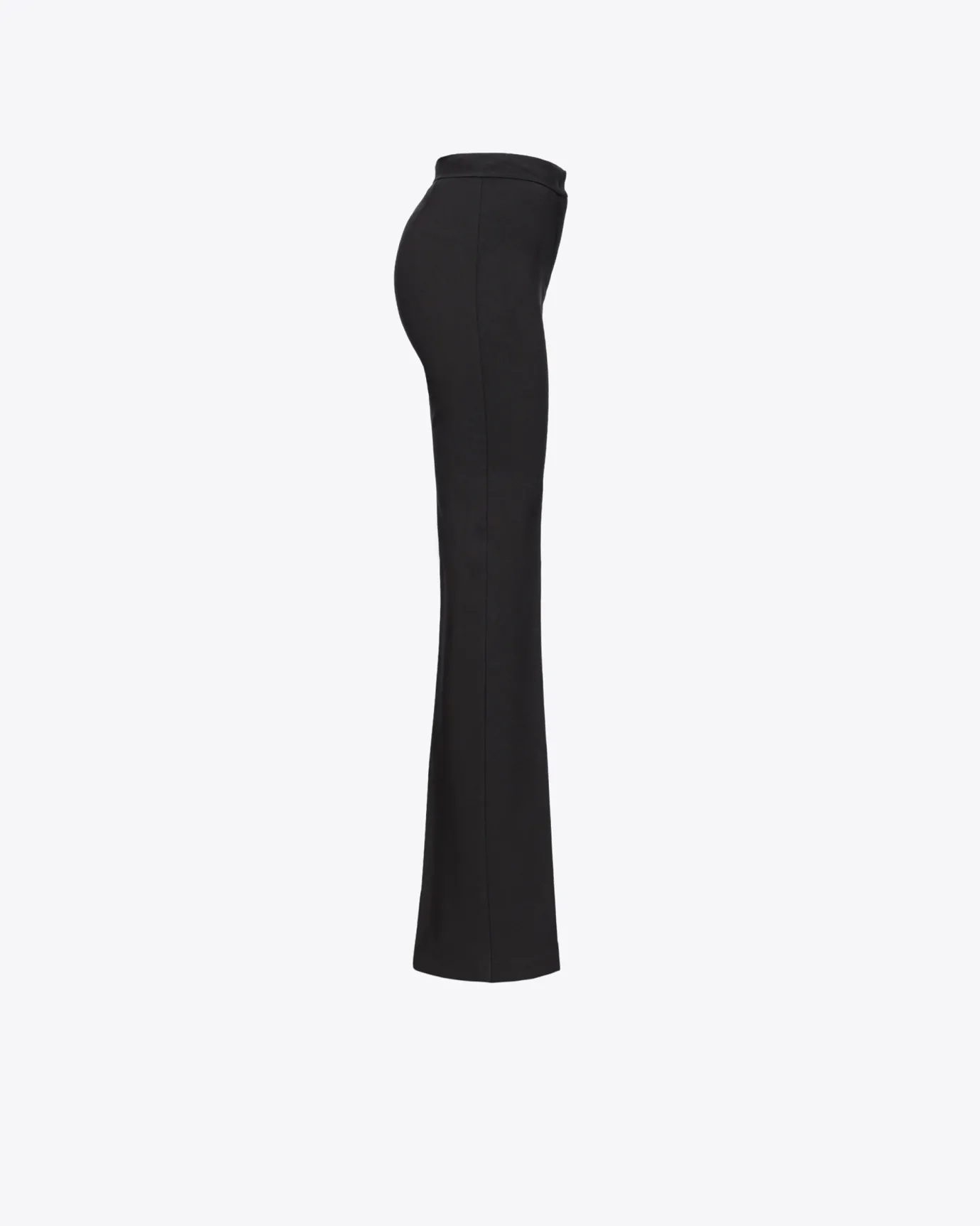 Pantalons|PINKO Pantalon Flare En Tissu Technique Stretch Noir Limousine