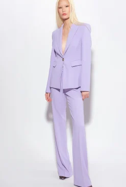 Tailleurs Et Ensembles|PINKO Pantalon Flare Stretch Lilas - Sorbet Fonce