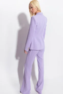 Tailleurs Et Ensembles|PINKO Pantalon Flare Stretch Lilas - Sorbet Fonce