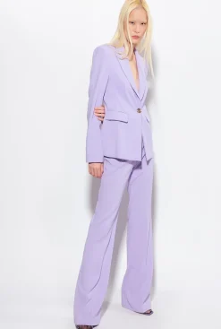 Tailleurs Et Ensembles|PINKO Pantalon Flare Stretch Lilas - Sorbet Fonce