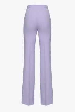 Tailleurs Et Ensembles|PINKO Pantalon Flare Stretch Lilas - Sorbet Fonce