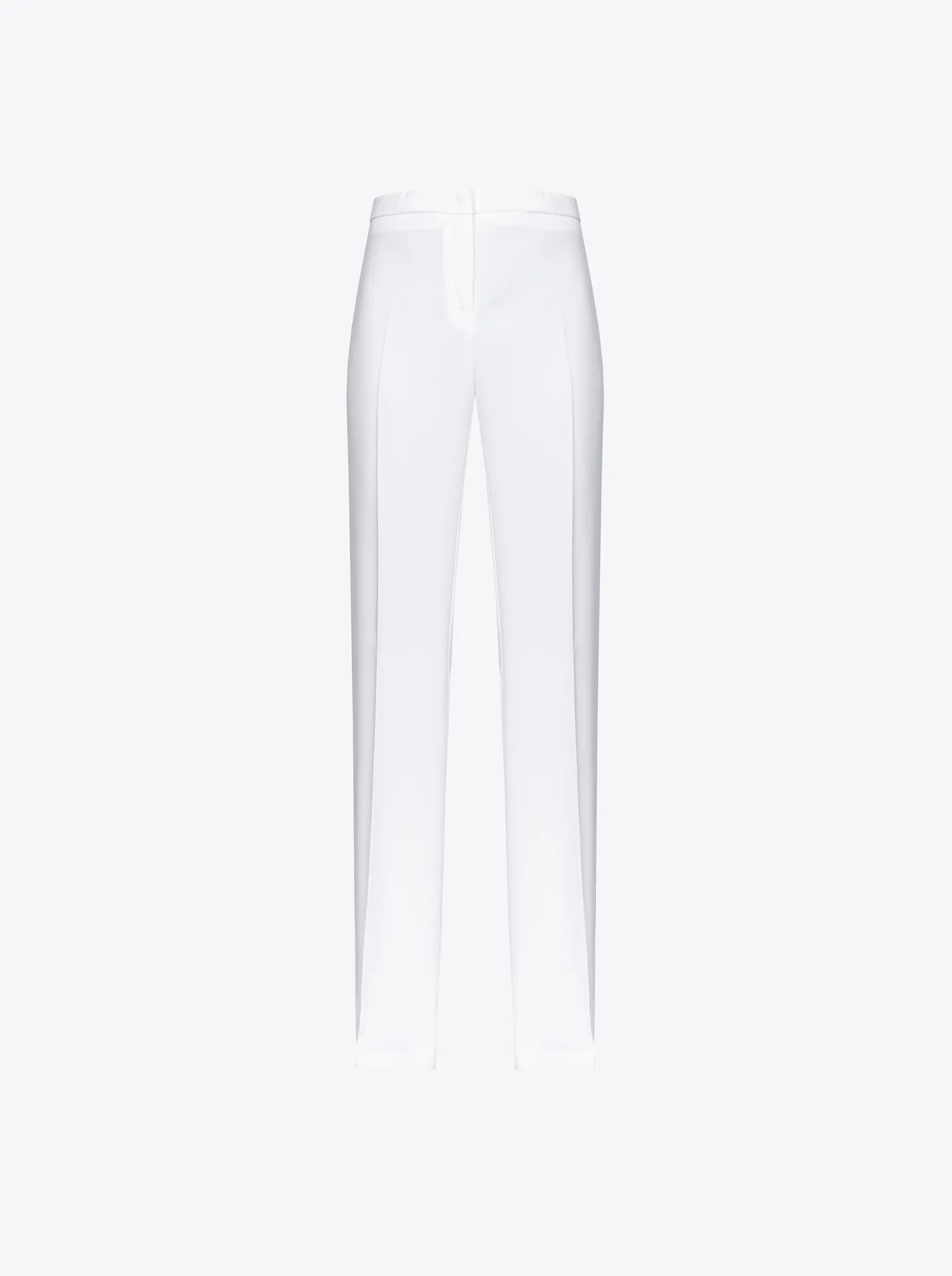 Tailleurs Et Ensembles|PINKO Pantalon Flare Stretch Blanc Nimbus