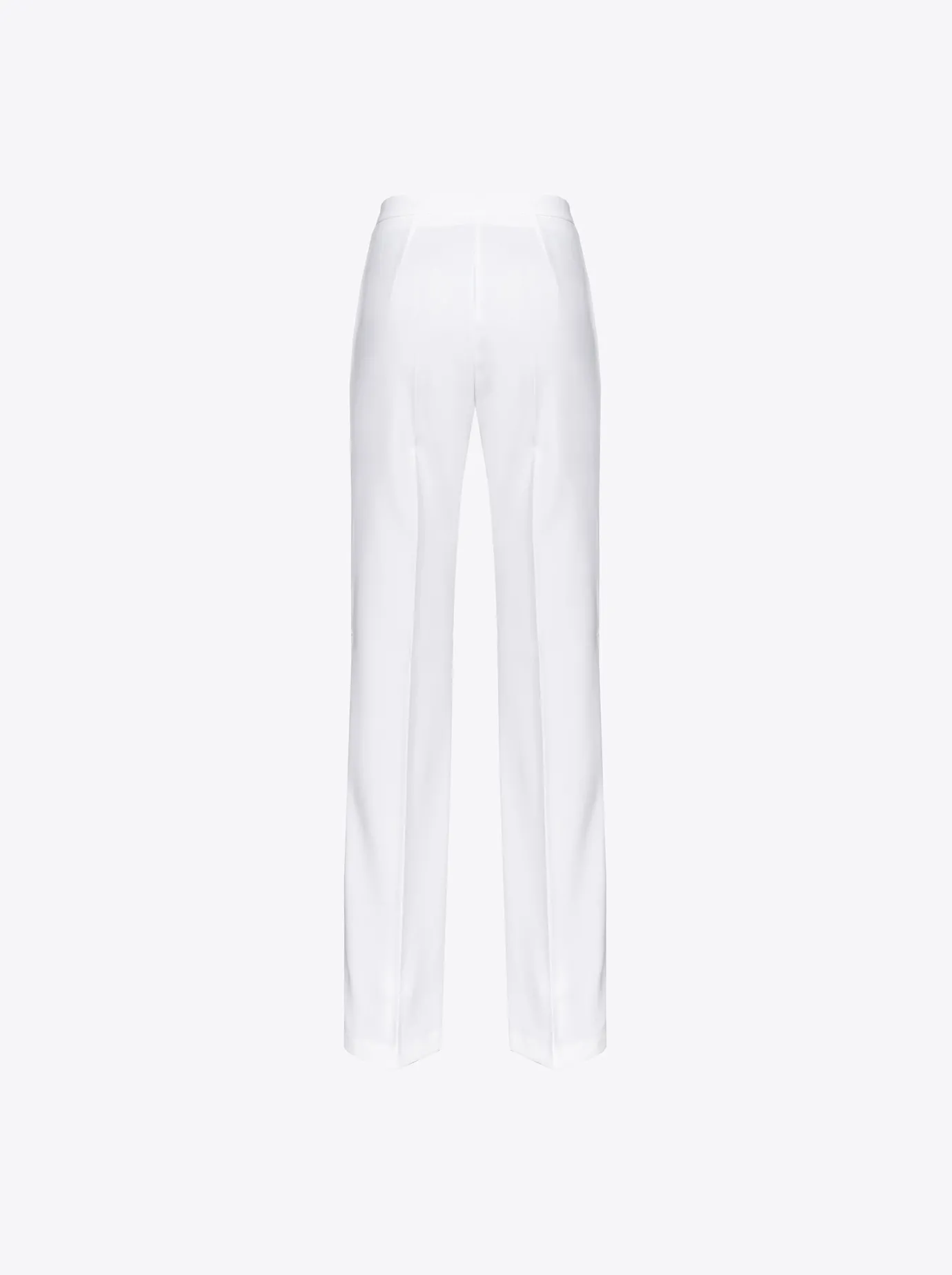 Tailleurs Et Ensembles|PINKO Pantalon Flare Stretch Blanc Nimbus