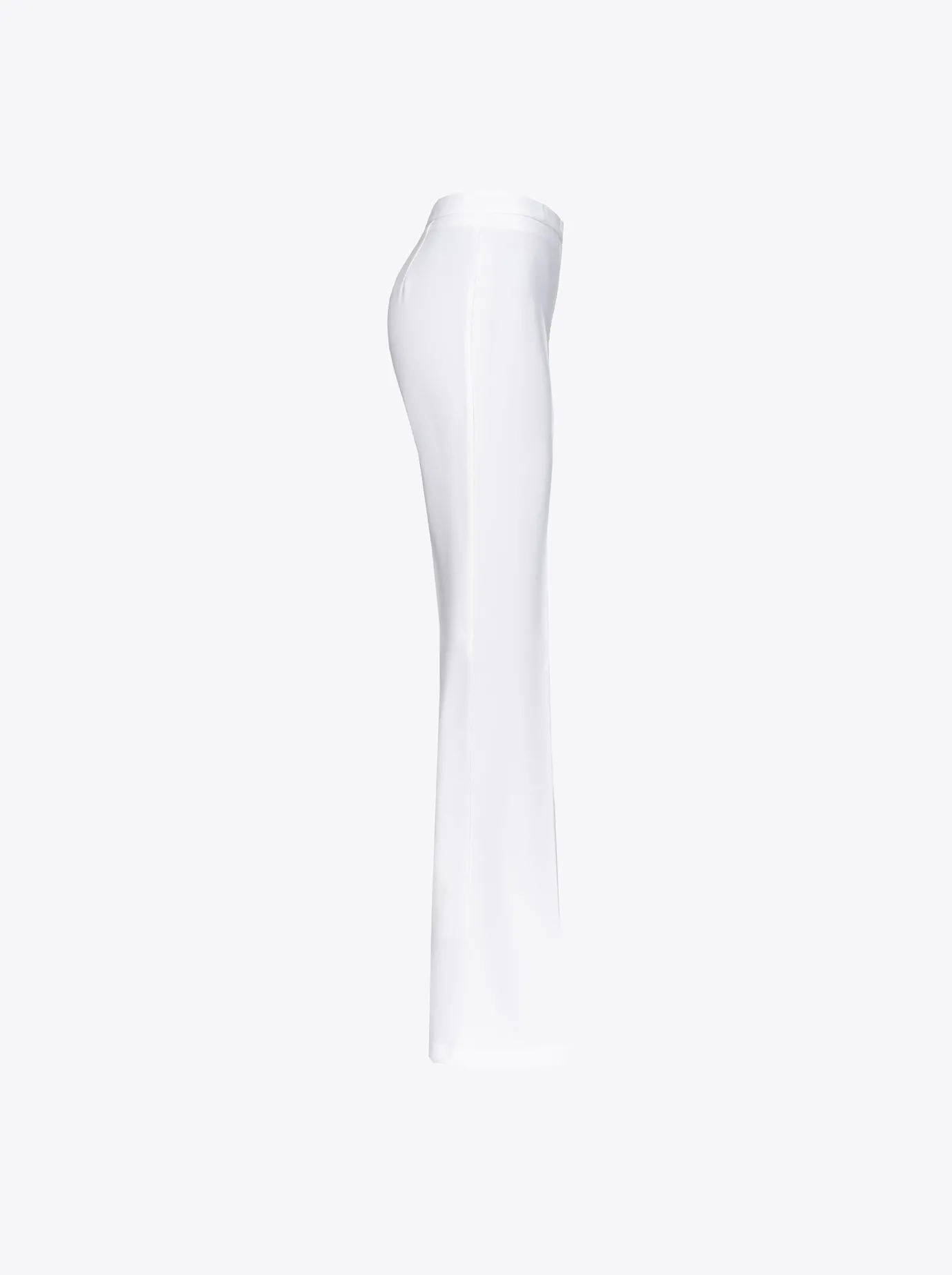 Tailleurs Et Ensembles|PINKO Pantalon Flare Stretch Blanc Nimbus