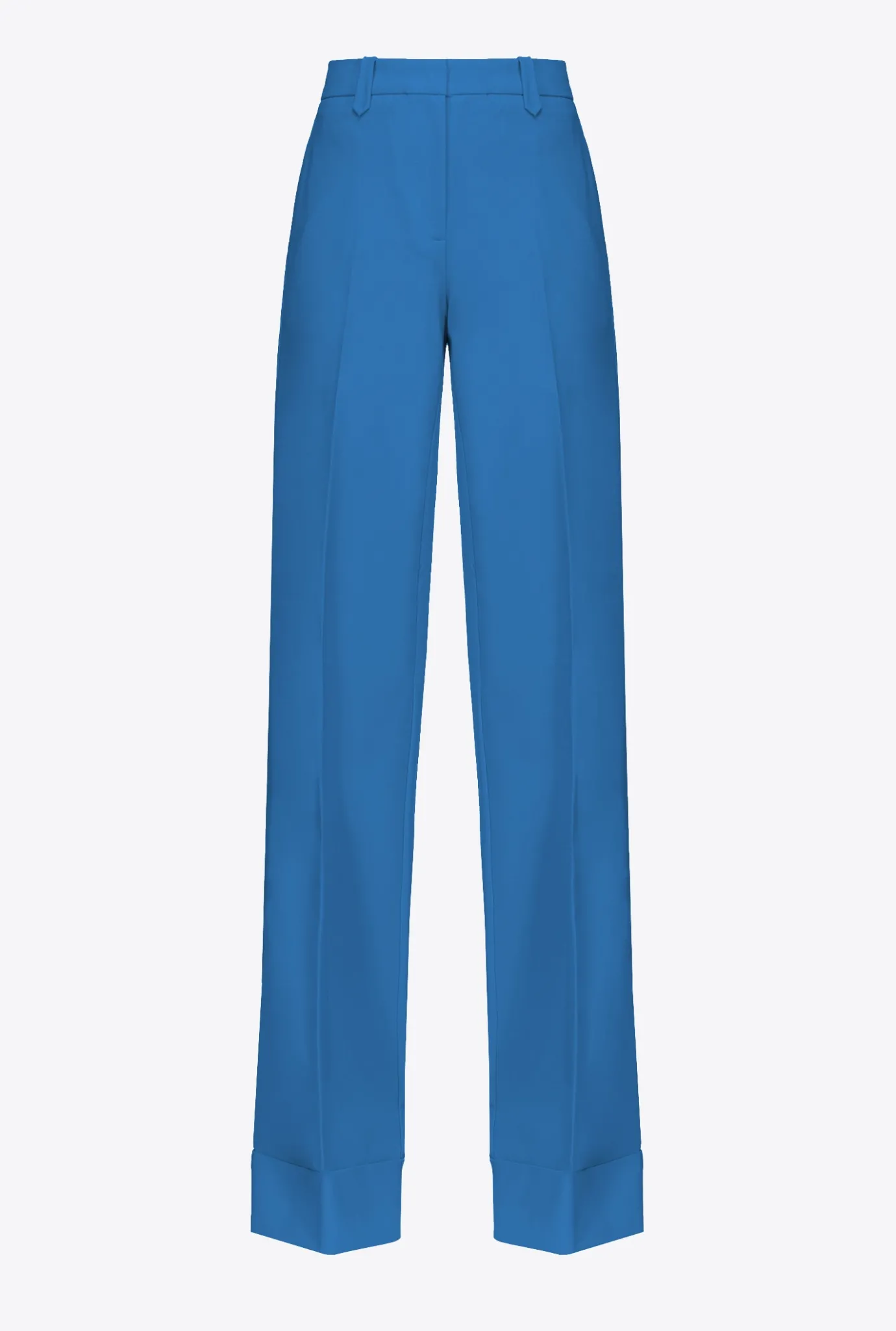Tailleurs Et Ensembles|PINKO Pantalon Palazzo Taille Haute Bleu Directoire