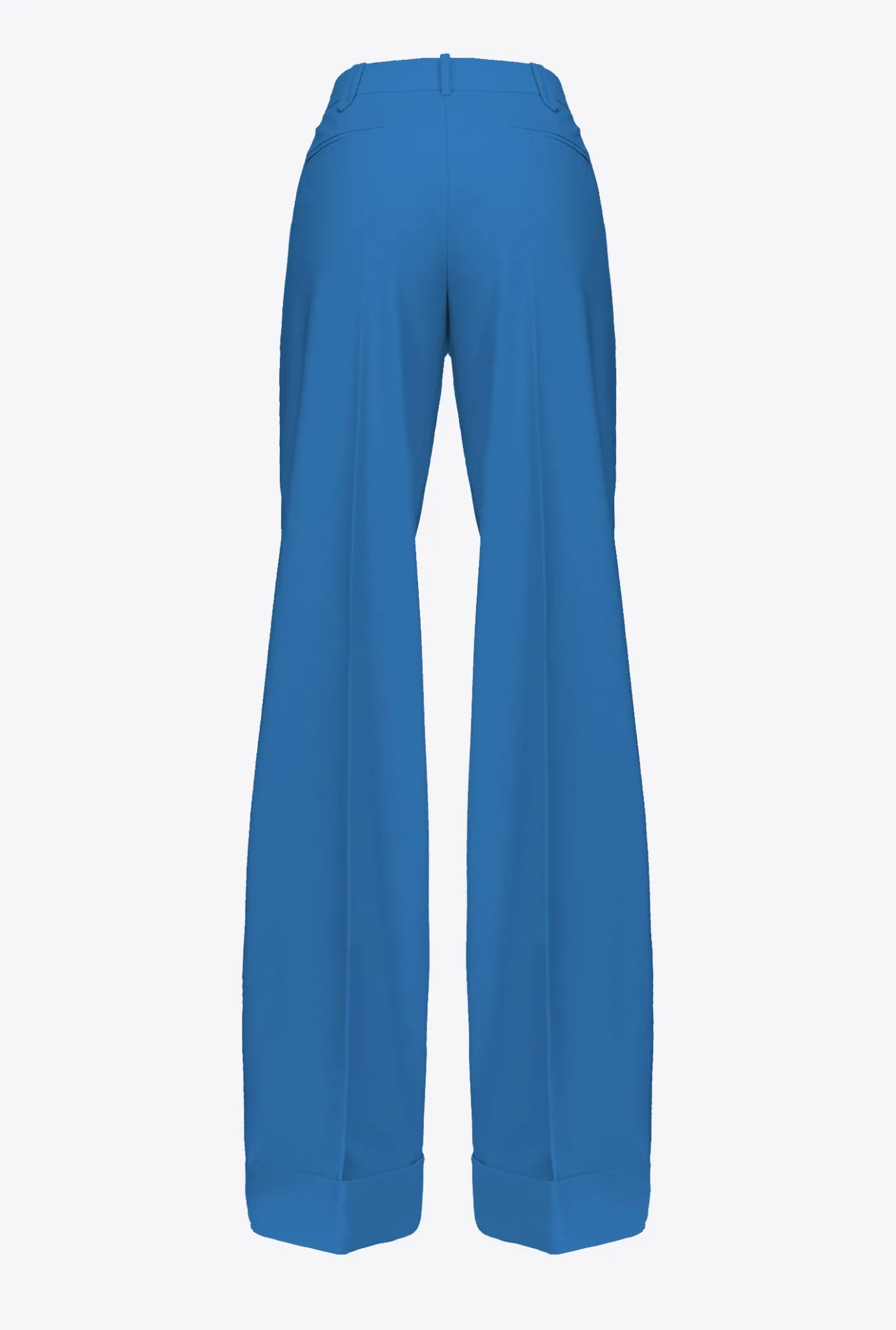 Tailleurs Et Ensembles|PINKO Pantalon Palazzo Taille Haute Bleu Directoire