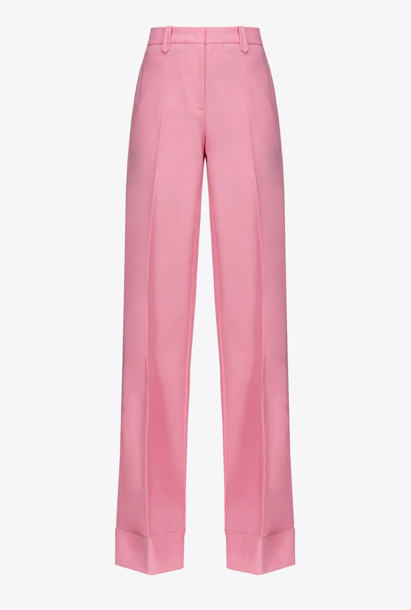 Pantalons|PINKO Pantalon Palazzo Taille Haute Rose-Convolvus
