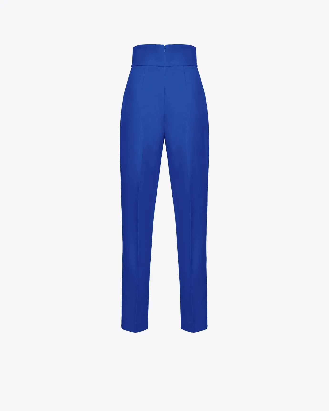Tailleurs Et Ensembles|PINKO Pantalon Taille Haute En Crepe Stretch Bleu Spectre