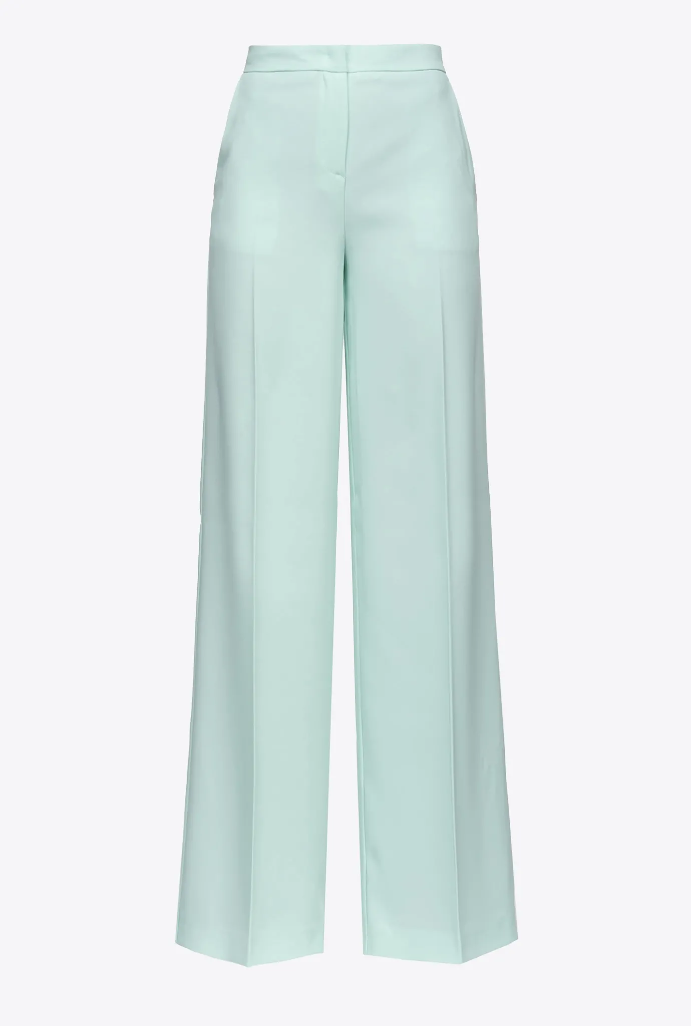Tailleurs Et Ensembles|PINKO Pantalon Wide Leg Stretch Bleu Verre