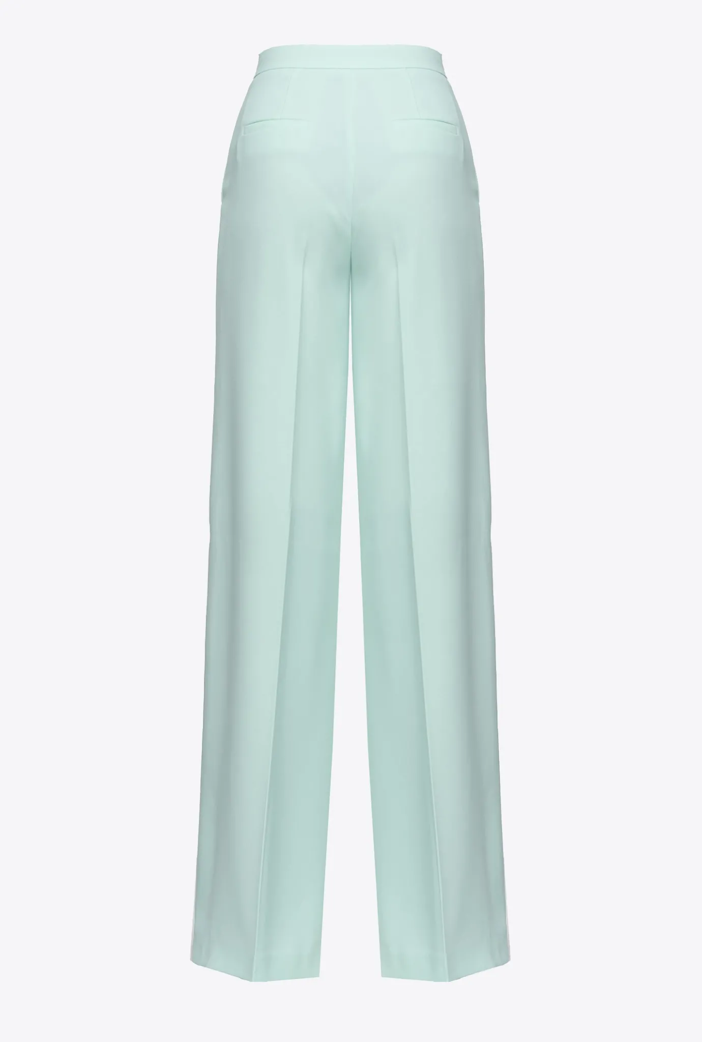 Tailleurs Et Ensembles|PINKO Pantalon Wide Leg Stretch Bleu Verre