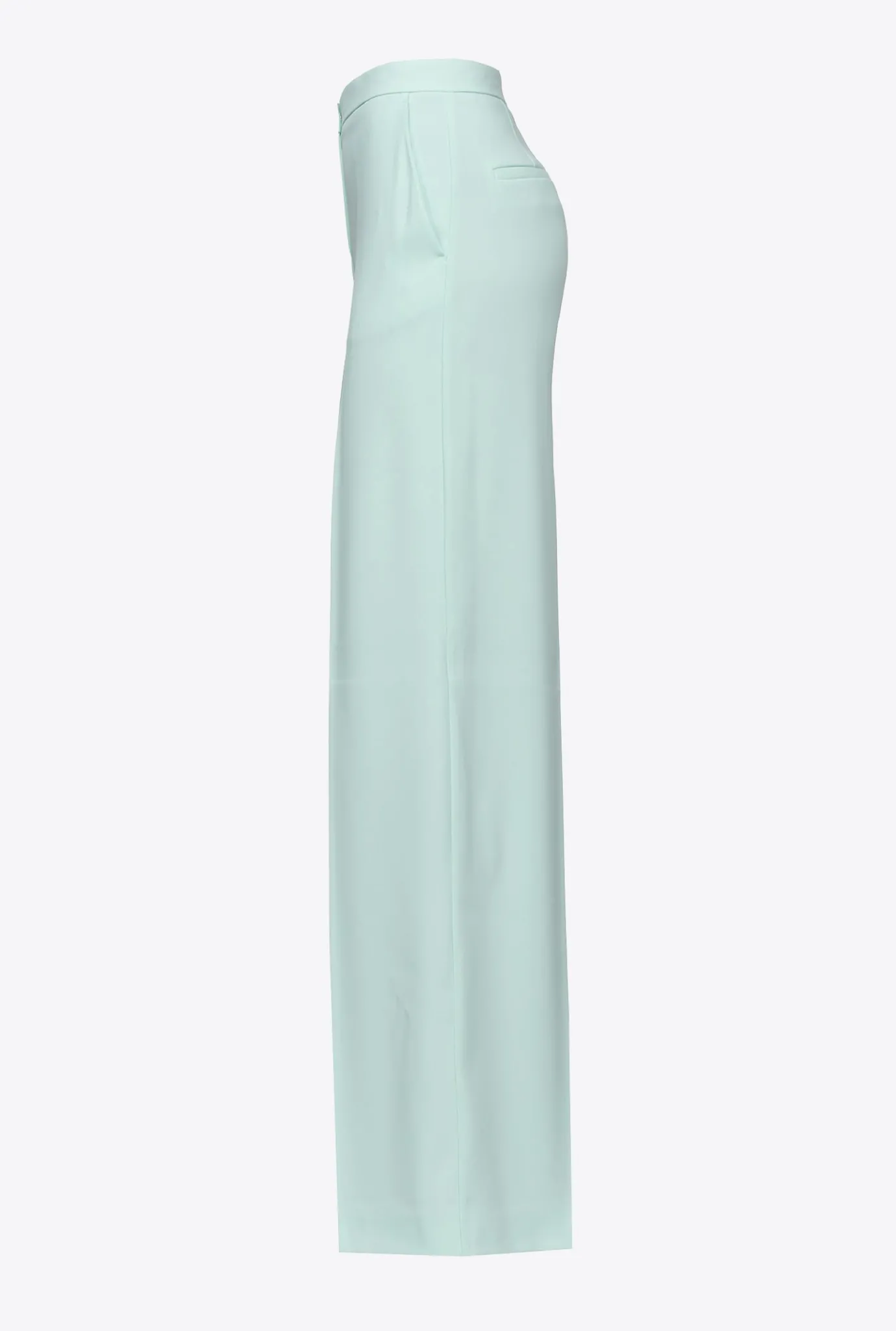 Tailleurs Et Ensembles|PINKO Pantalon Wide Leg Stretch Bleu Verre
