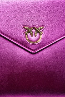 Sacs De Soirée|PINKO Pochette Flat Bag Lamee Rose Pinko-Or Antique