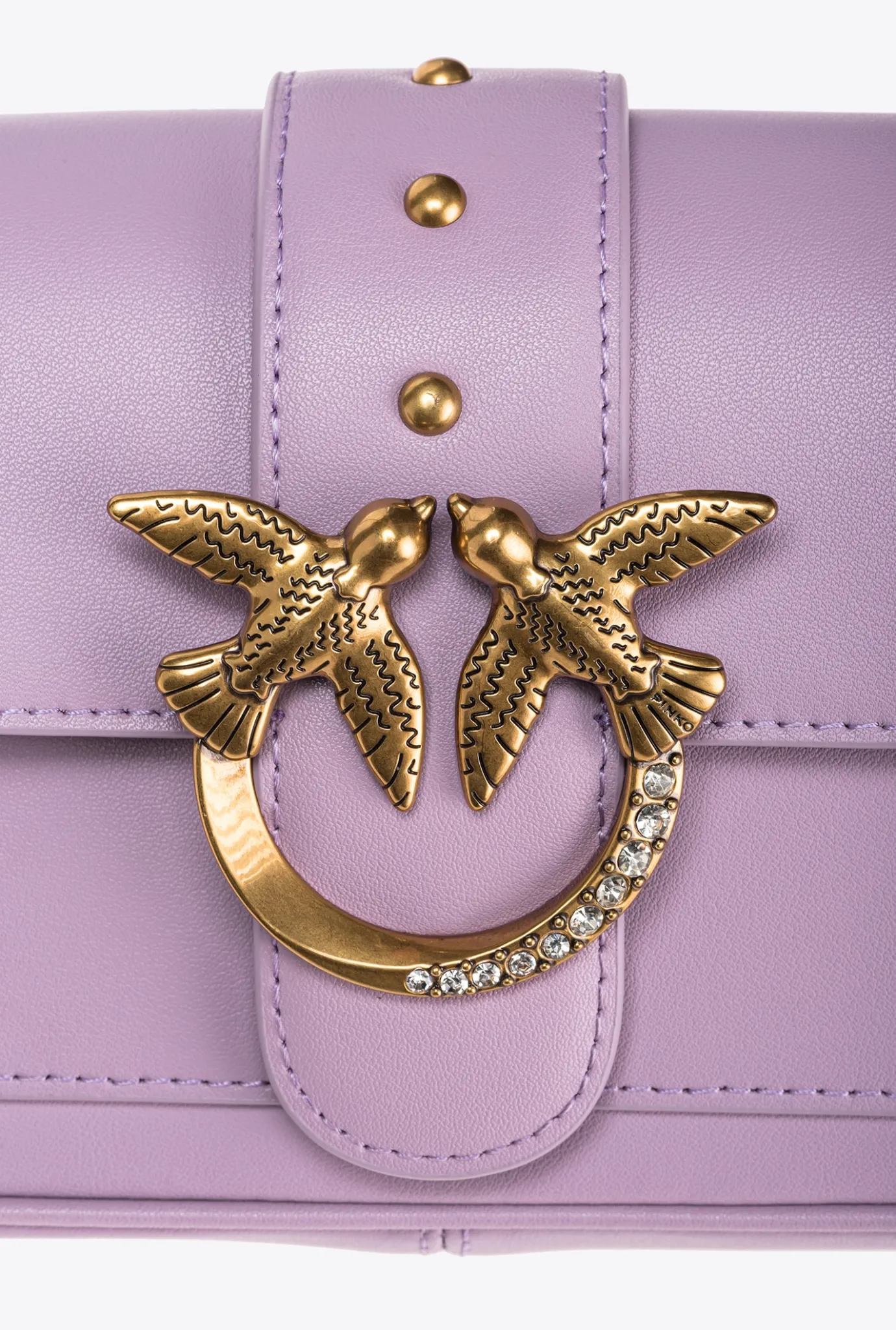 Sacs De Soirée|PINKO Pocket Love Bag One Jewel Iris-Or Antique