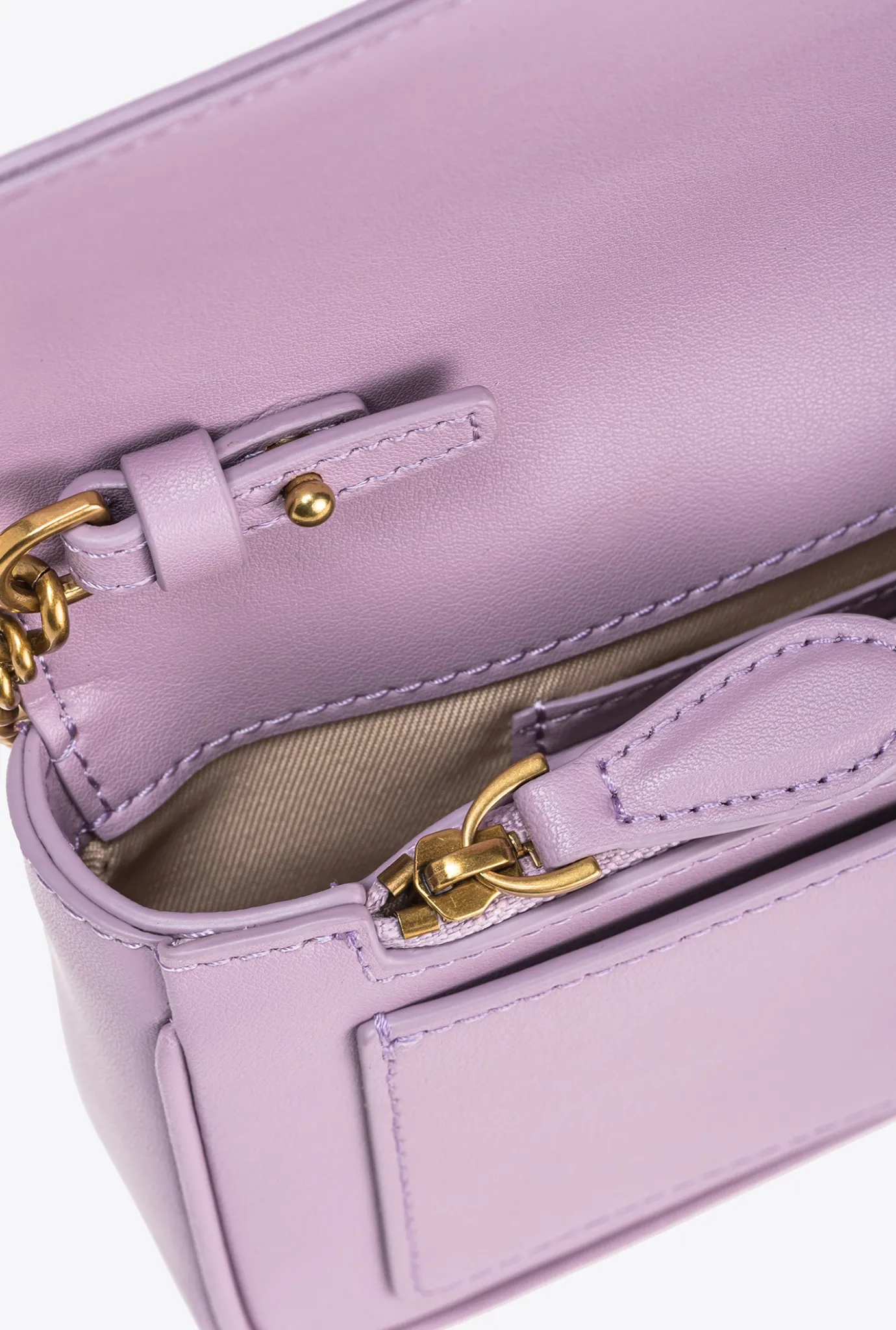 Sacs De Soirée|PINKO Pocket Love Bag One Jewel Iris-Or Antique