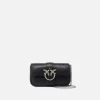 Sacs À Bandoulière|PINKO Pocket Love Bag One Simply Noir-Vieil Argent