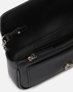 Sacs À Bandoulière|PINKO Pocket Love Bag One Simply Noir-Vieil Argent
