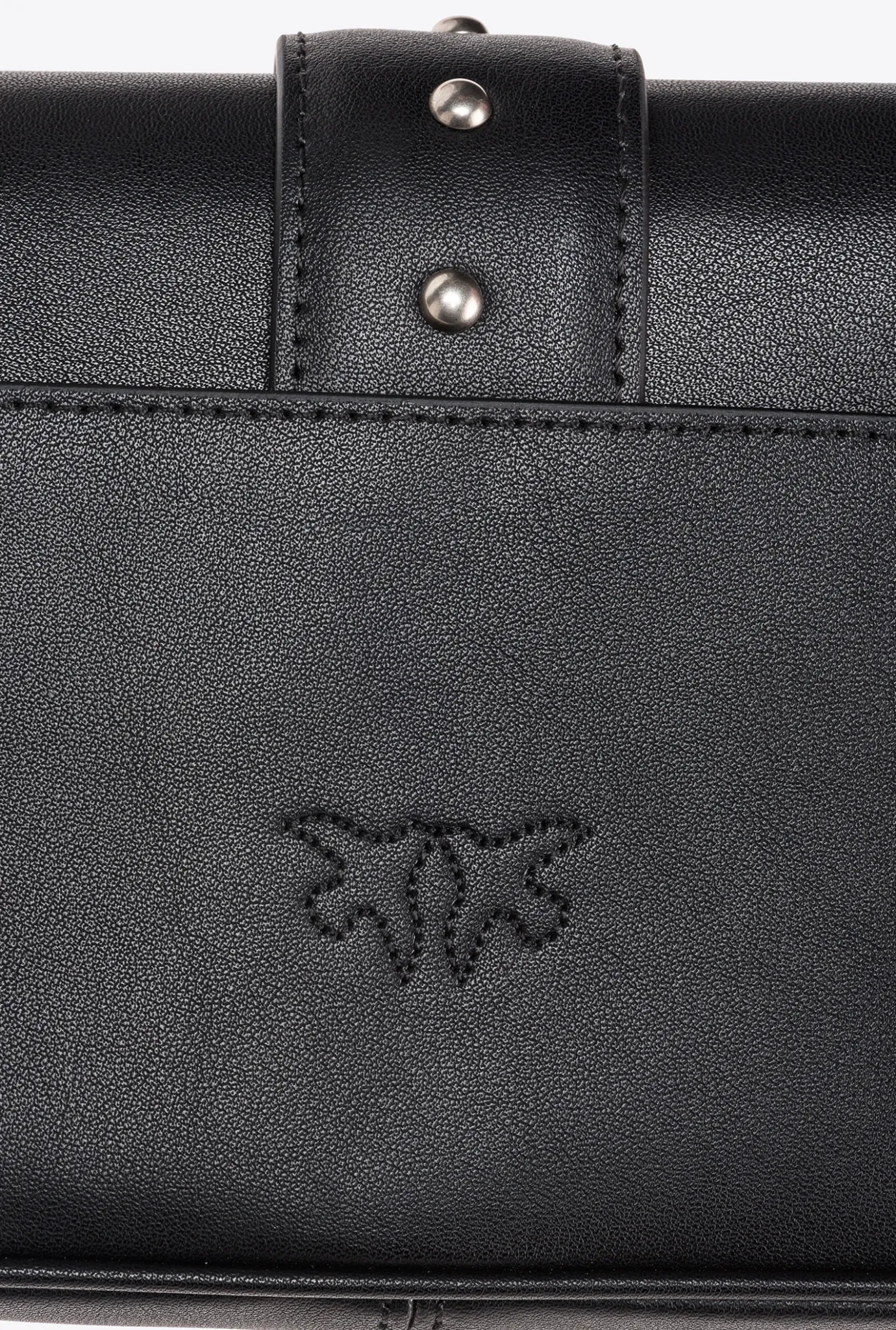 Sacs À Bandoulière|PINKO Pocket Love Bag One Simply Noir-Vieil Argent
