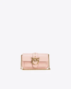 Sacs À Bandoulière|PINKO Pocket Love Bag One Simply Rose/Rose Poudre-Or Antique