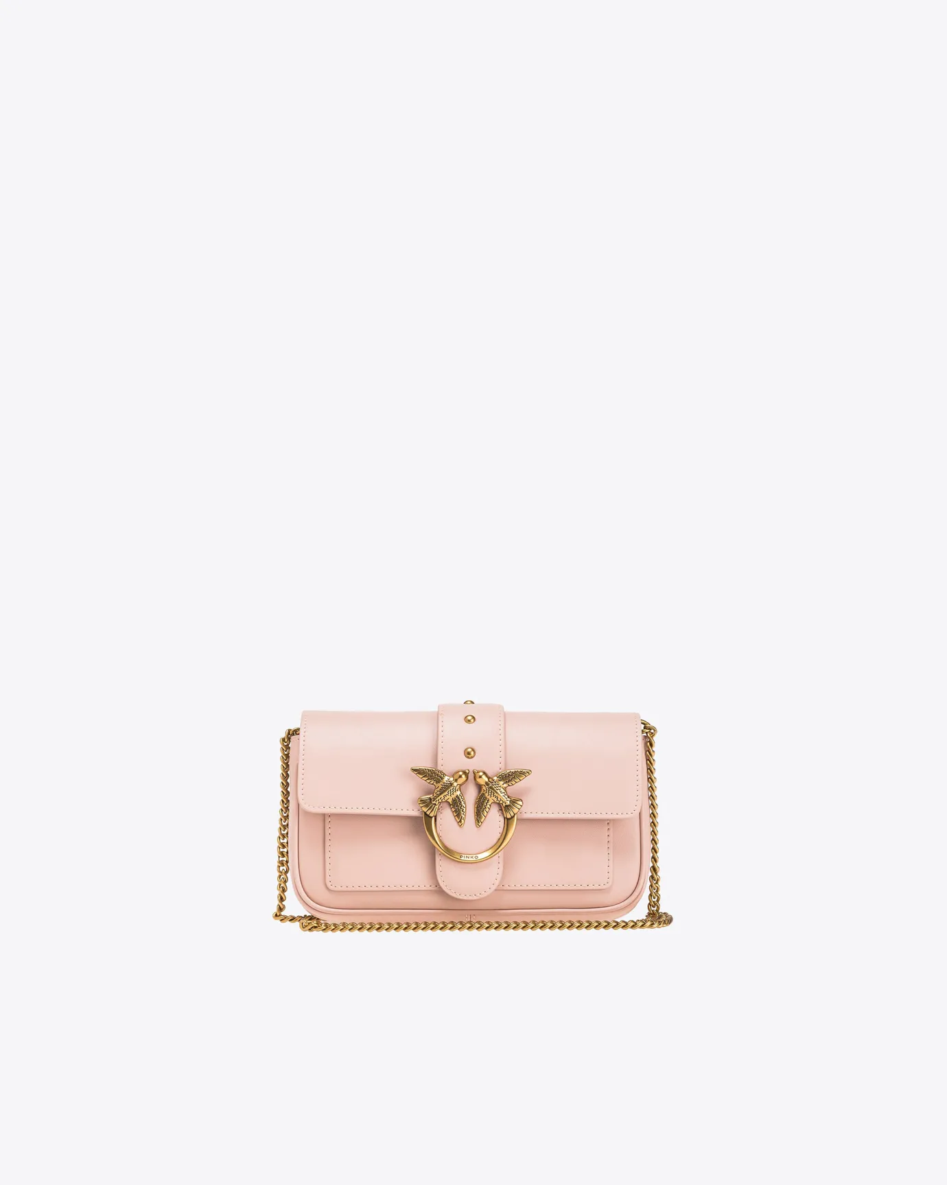 Sacs À Bandoulière|PINKO Pocket Love Bag One Simply Rose/Rose Poudre-Or Antique