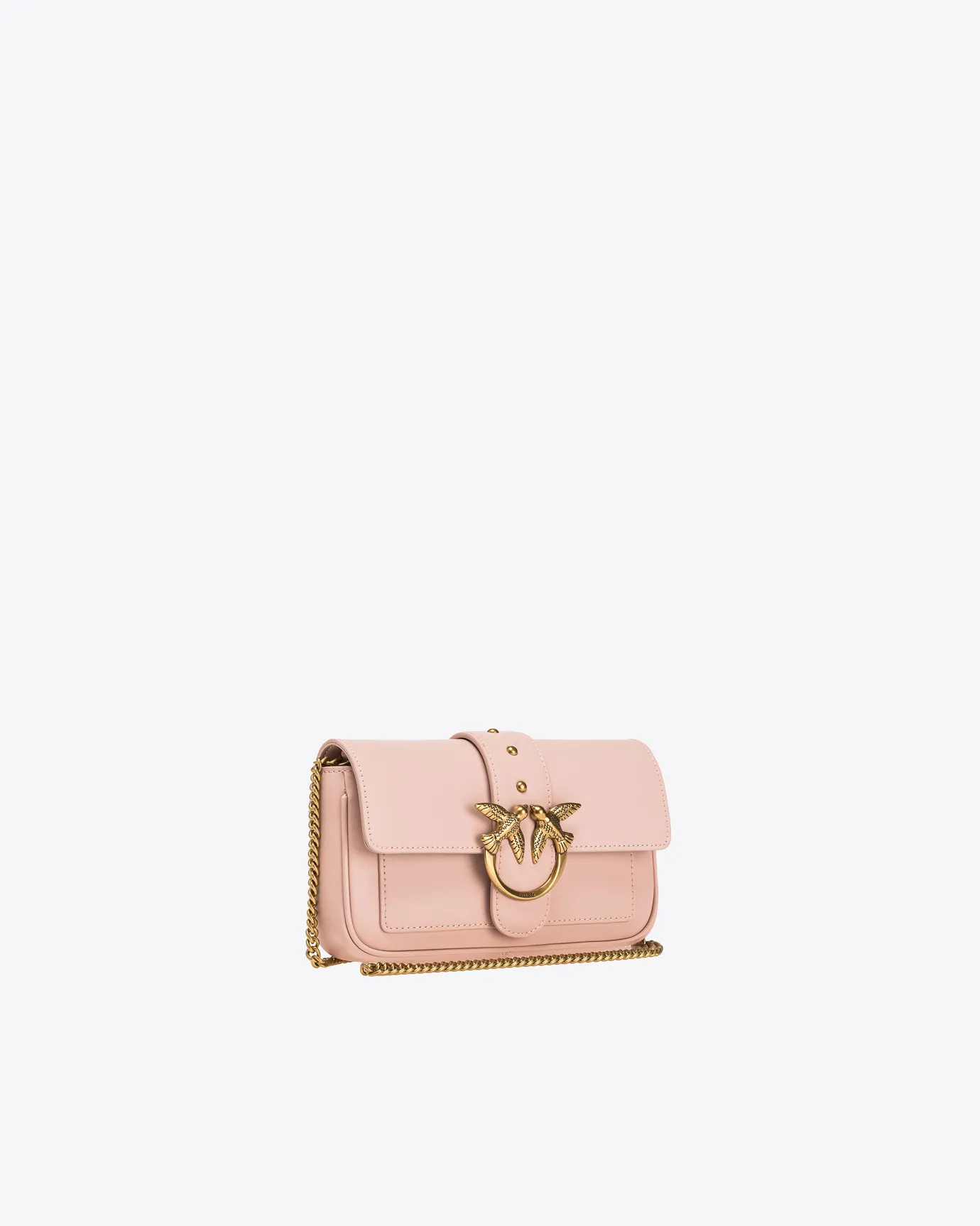 Sacs À Bandoulière|PINKO Pocket Love Bag One Simply Rose/Rose Poudre-Or Antique