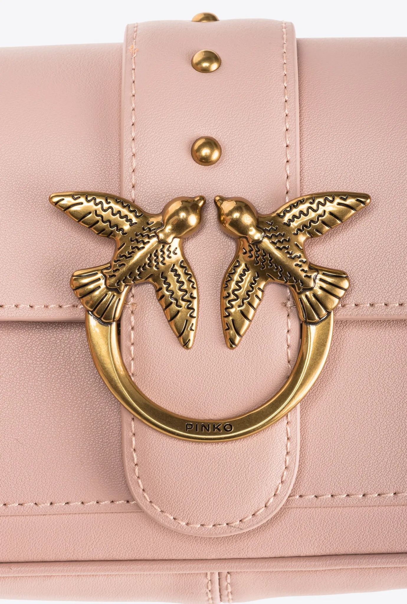 Sacs À Bandoulière|PINKO Pocket Love Bag One Simply Rose/Rose Poudre-Or Antique