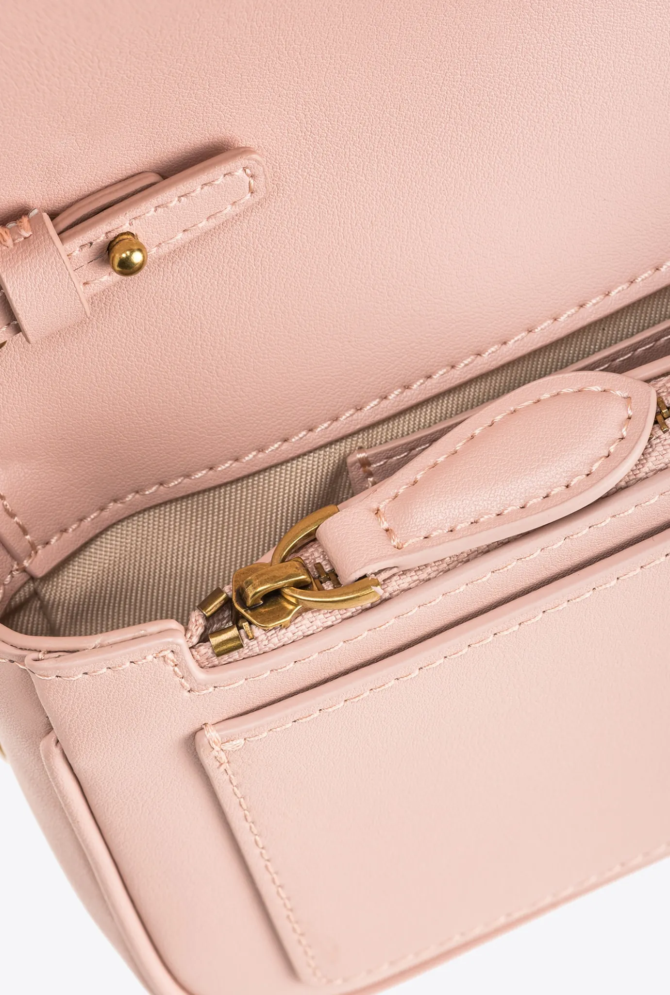 Sacs À Bandoulière|PINKO Pocket Love Bag One Simply Rose/Rose Poudre-Or Antique