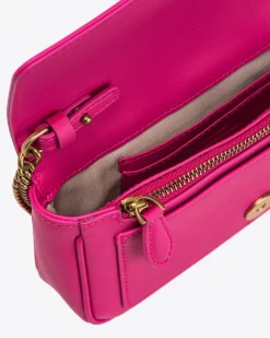 Sacs À Bandoulière|PINKO Pocket Love Bag One Simply Rose Pinko-Or Antique