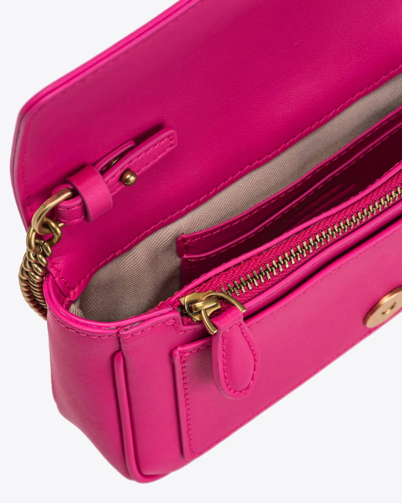 Sacs À Bandoulière|PINKO Pocket Love Bag One Simply Rose Pinko-Or Antique
