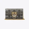 Sacs De Soirée|PINKO Pocket Love Bag Shiny Logo Titane-Or Antique