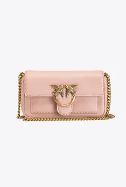Sacs À Bandoulière|PINKO Pocket Love Bag Simply Rose/Rose Poudre-Or Antique