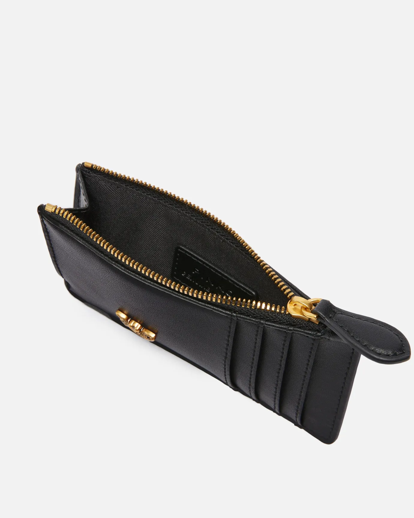 Maroquinerie|PINKO Porte-Cartes Zippe Noir-Vieil Or