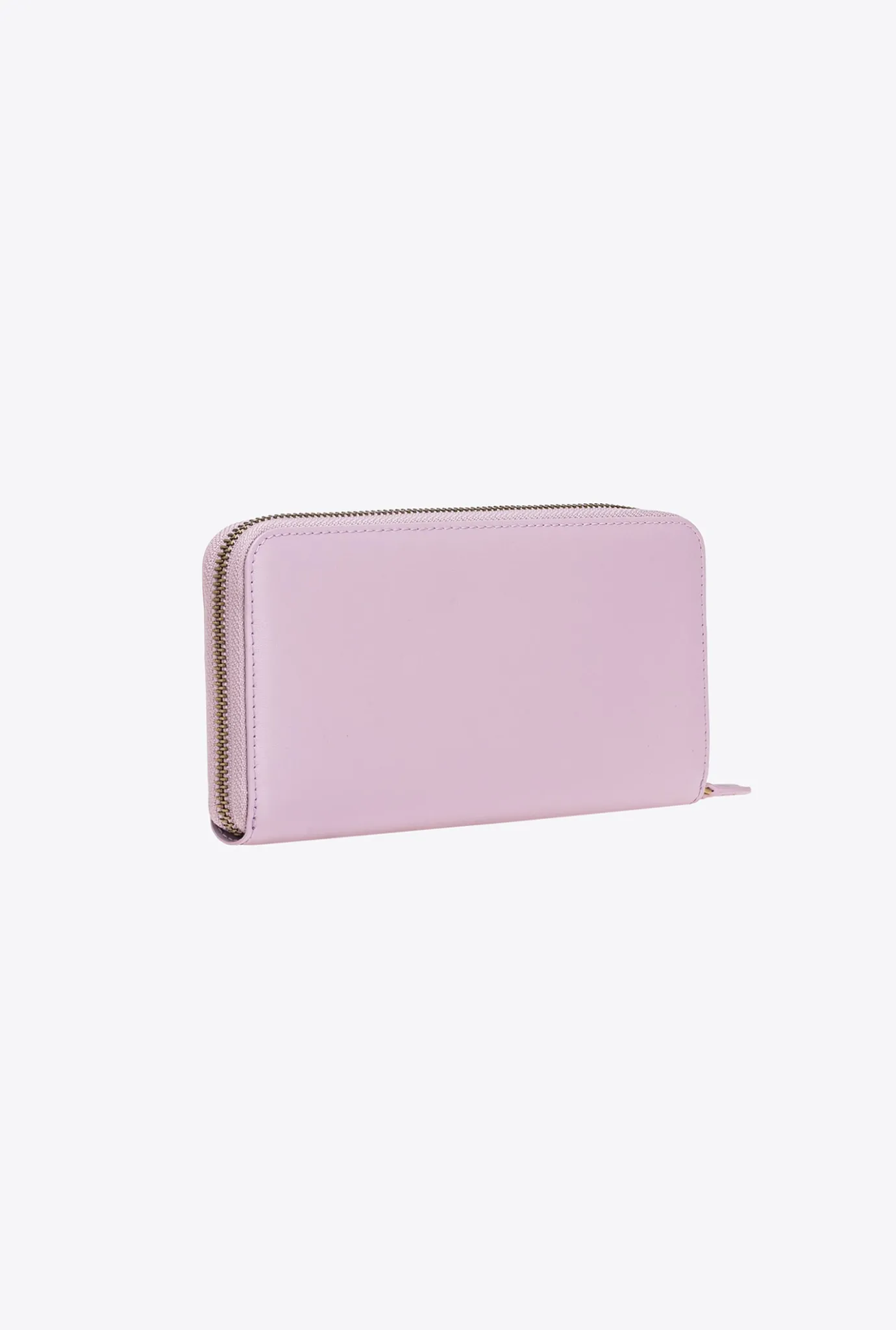 Maroquinerie|PINKO Portefeuille A Contour Zippe En Cuir Iris-Or Antique